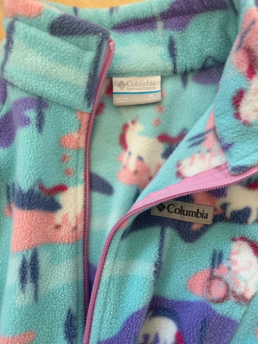 Girl’s Columbia fleece zip up